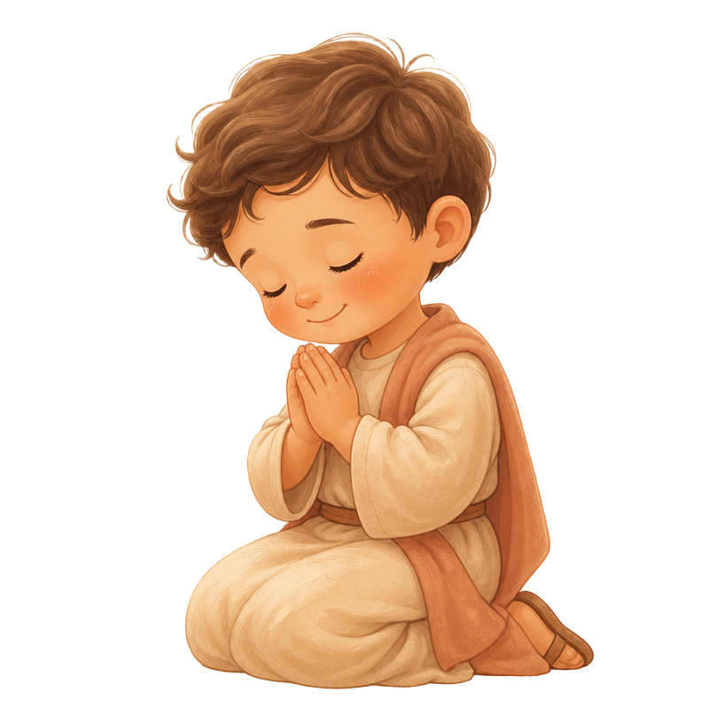 Child at prayer